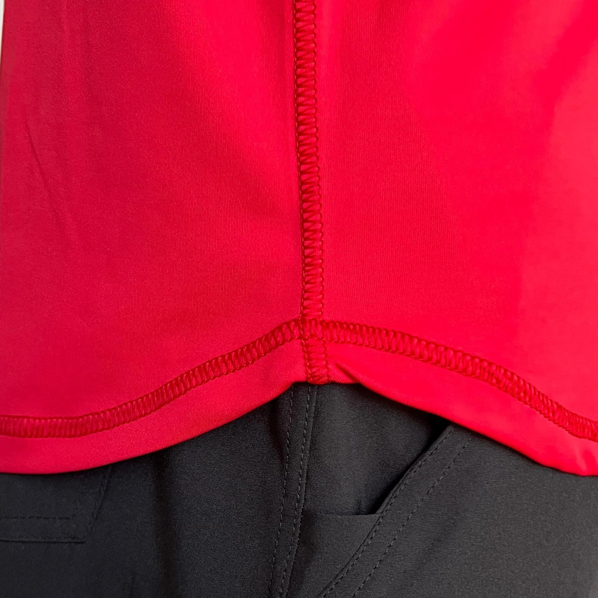 Performance Short Sleeve Shirt - Red - Image 3